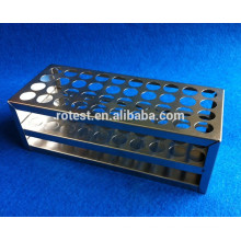 Laboratory stainless steel test tube rack